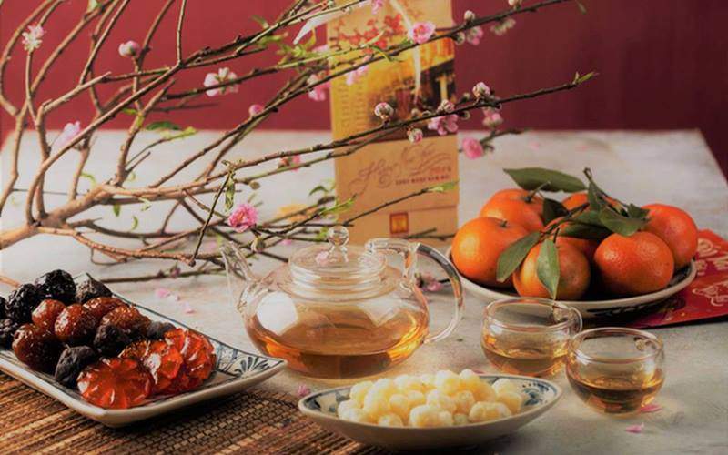 Vietnamese tea and jams during the New Year