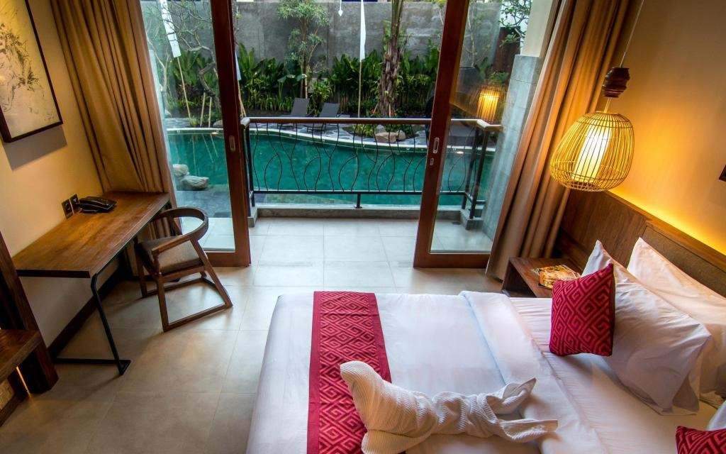 Anumana Ubud Hotel Superior Room Lagoon Access