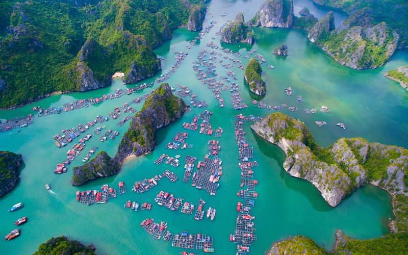 Pueblo flotante de Halong