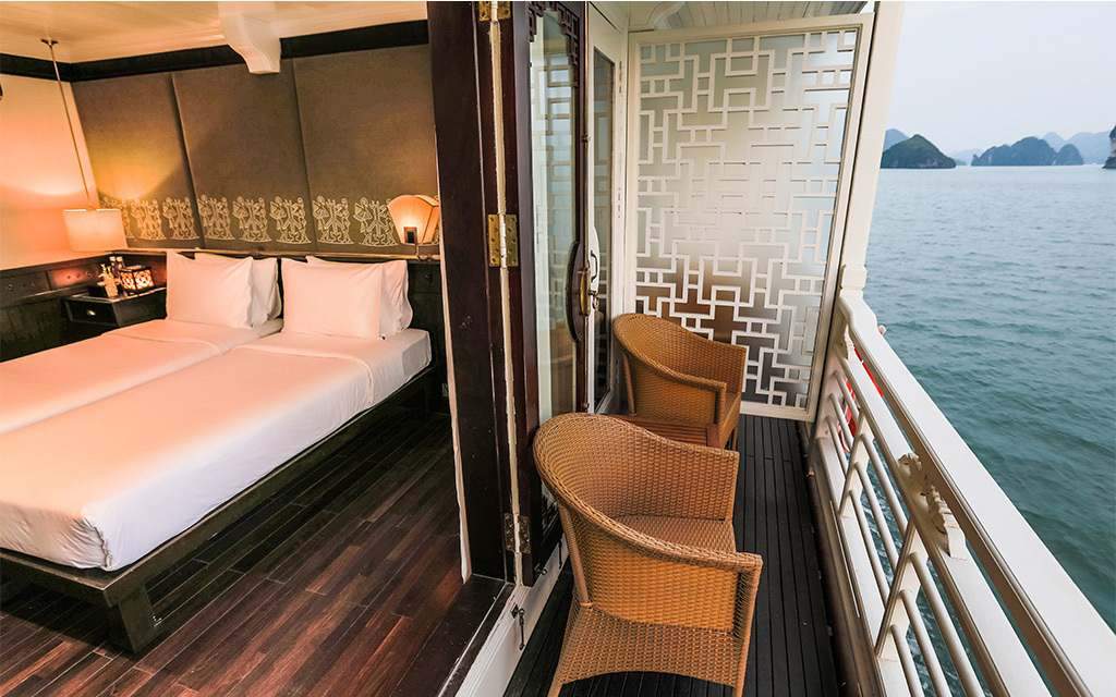 The Au Co Ha Long Bay Cruise Deluxe Cabin