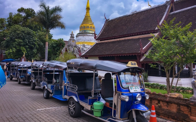Chiang Rai tem transporte para todo tipo de viagem