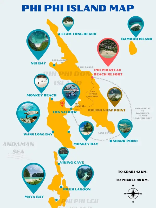 Explore as ilhas tropicais de Koh Phi Phi