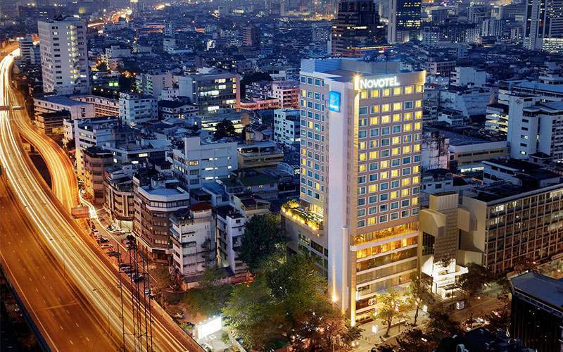 Panorama do Novotel Bangkok Fenix Silom