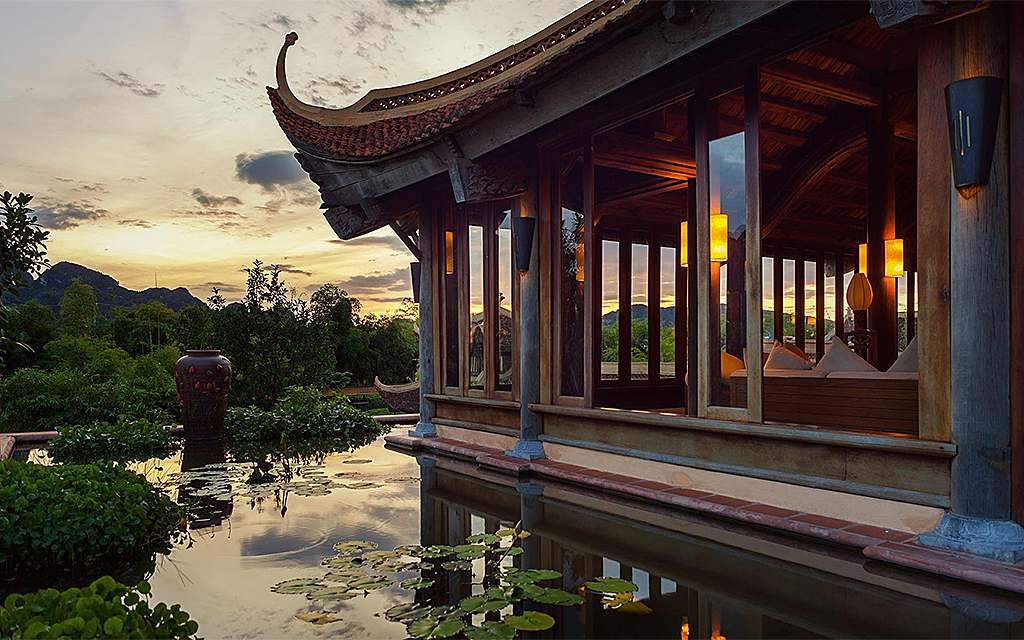 Emeralda Resort Ninh Binh outside view 