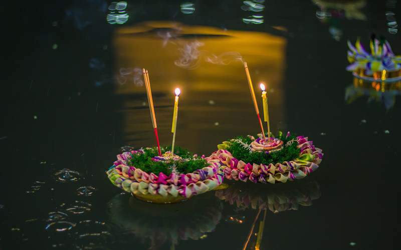 Example of a krathong