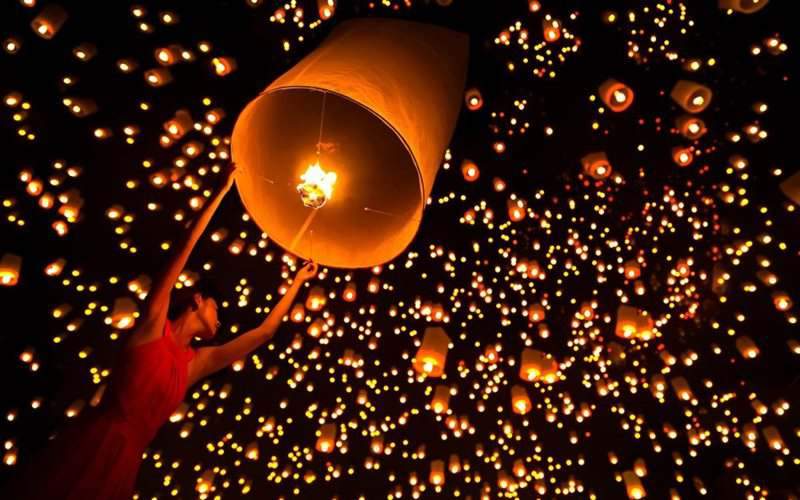 Thailand lantern festival 