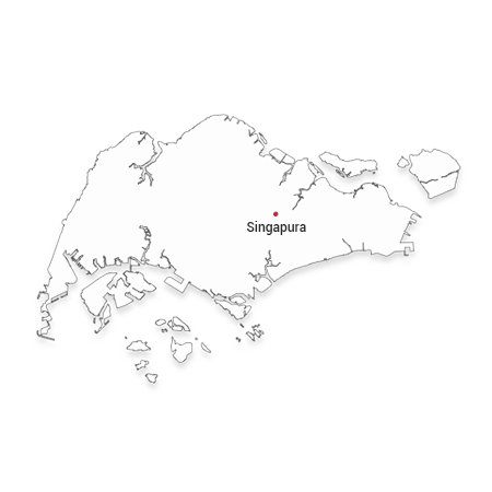 Mapa turístico do Singapura