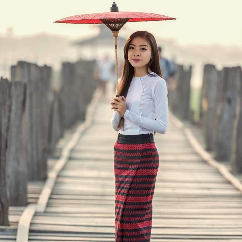 Traditional clothing in Myanmar