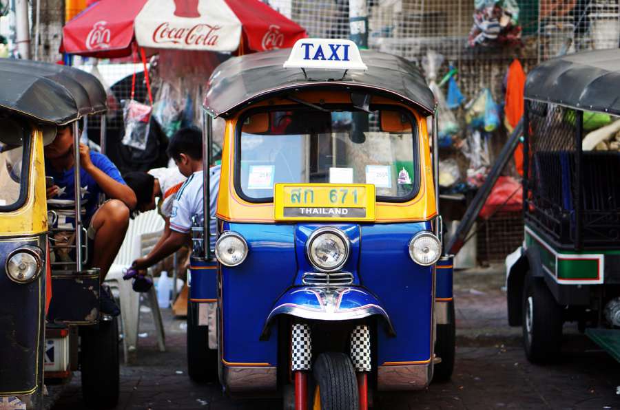 A tuk tuk in Thailand