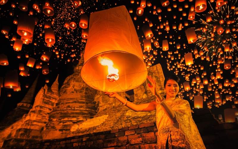 Festival de las luces en Chiang Mai
