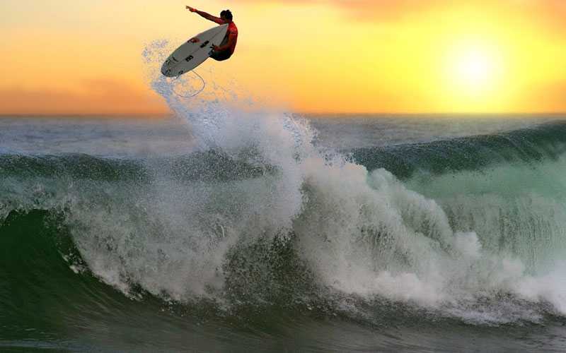 Surfing in Bali