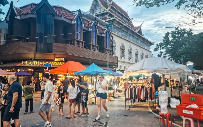 Mercados Noturnos de Chiang Mai.