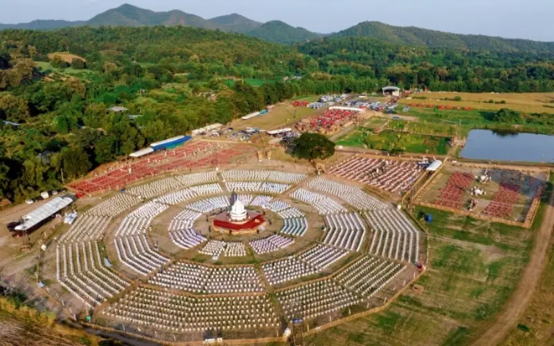 Mapa de assentos do Festival de Lanternas 2025.