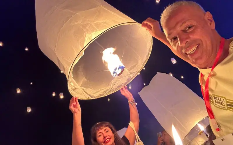 Os visitantes podem capturar memórias inesquecíveis no Yi Peng