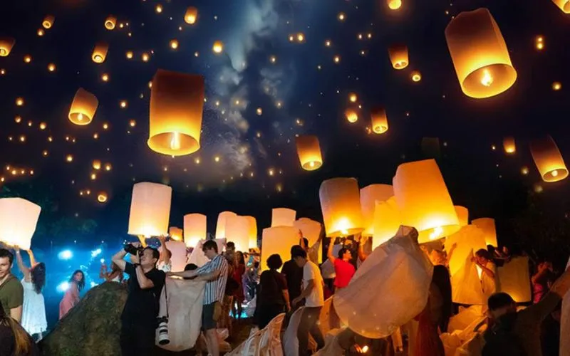 Atividades divertidas do Festival das Lanternas