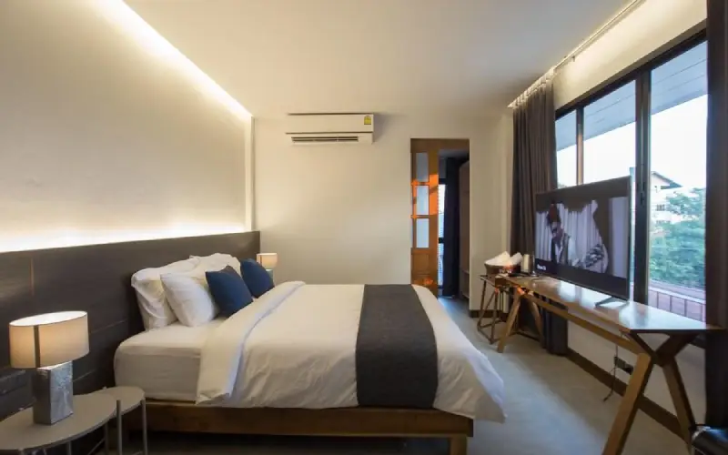 Os quartos Superior do VIYA Lodge foram projetados com duas amplas camas de solteiro.