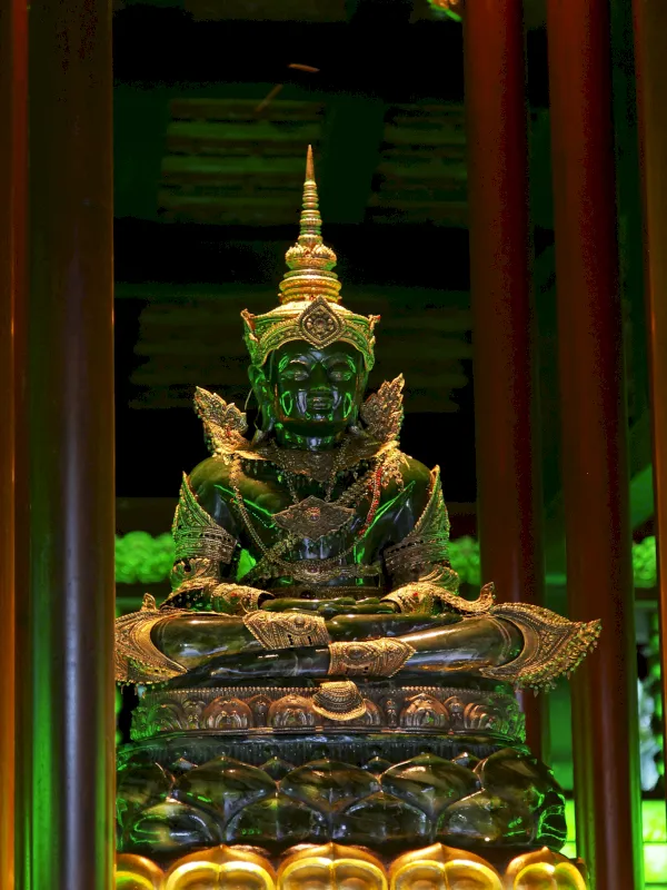 Uma estátua de Buda foi descoberta aqui.descoberta aqui