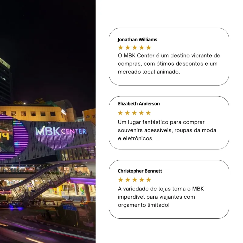 O MBK Center é famoso pelas lojas econômicas, variedade e ambiente animado