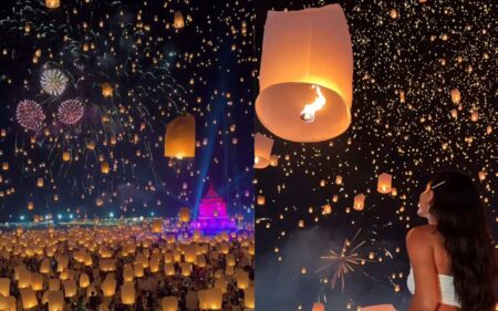 Festival das lanternas da Tailândia 2026
