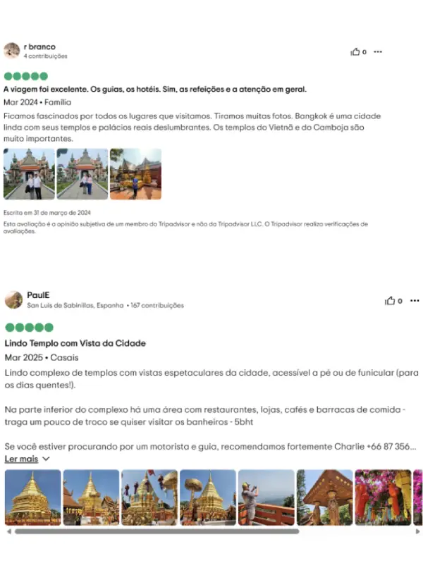 Opiniões sobre Wat Phra That Doi Suthep por quem já visitou