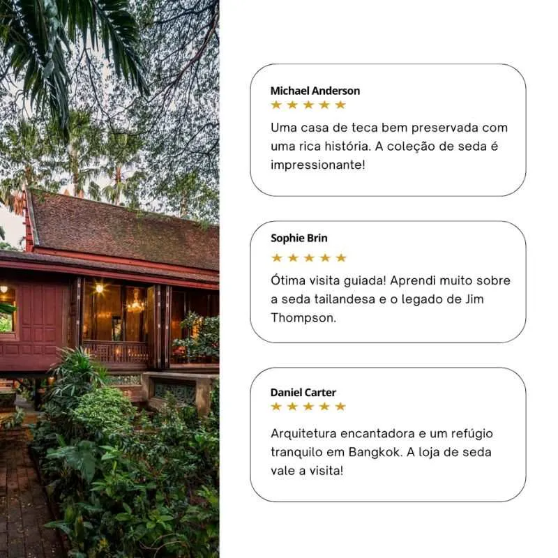 A Jim Thompson House é famosa pela arquitetura e coleção de seda