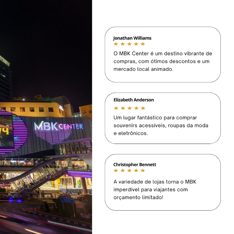 O MBK Center é famoso pelas lojas econômicas, variedade e ambiente animado