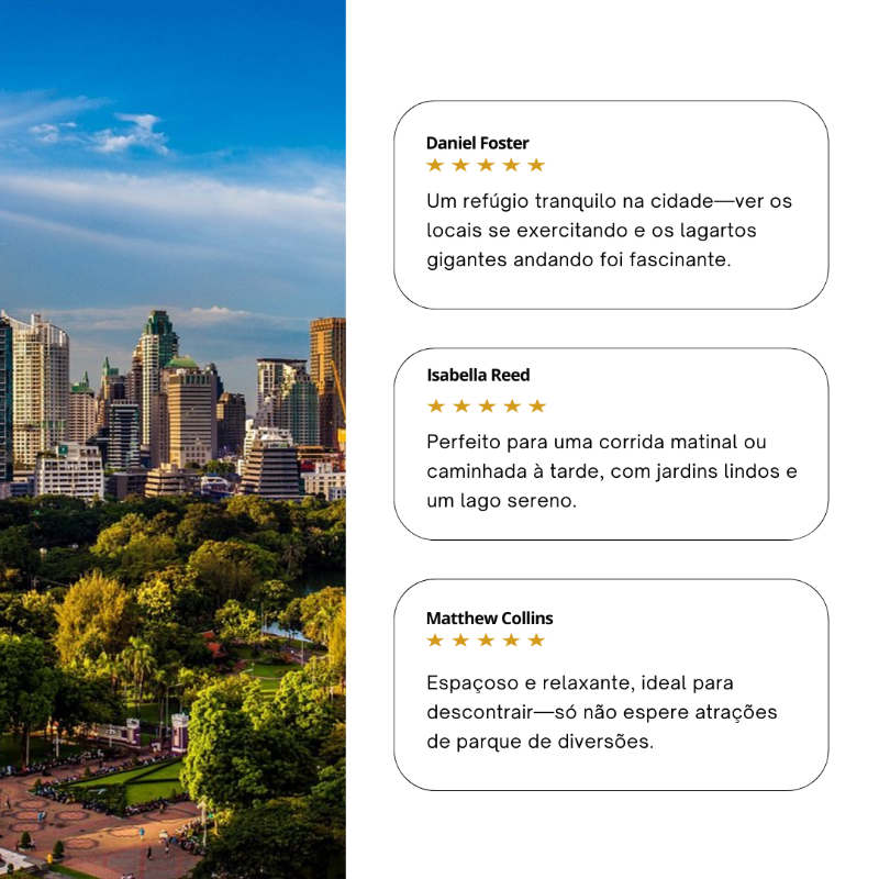 O Parque Lumphini é famoso pela paz e área verde no centro de Bangkok