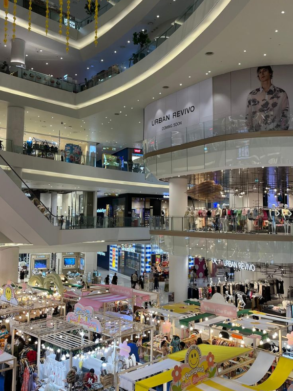 O Siam Paragon é um shopping de luxo em Bangkok