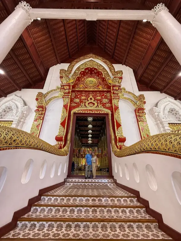 Templos iluminados criam fotos perfeitas