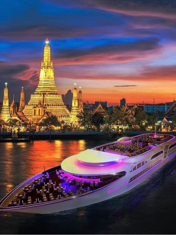 Jantar no Chao Phraya é experiência única
