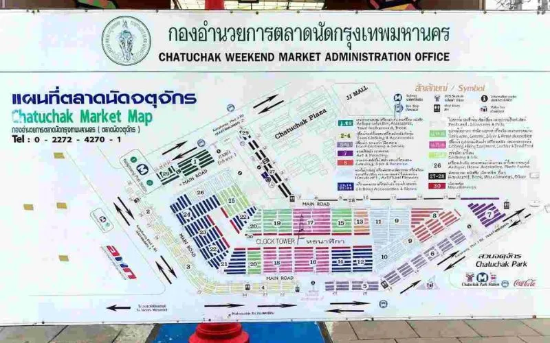 Confira o mapa do mercado para navegar facilmente até os locais de compras desejados