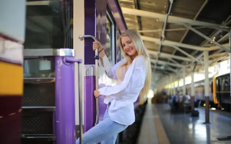 As vistas do trem são espetaculares.