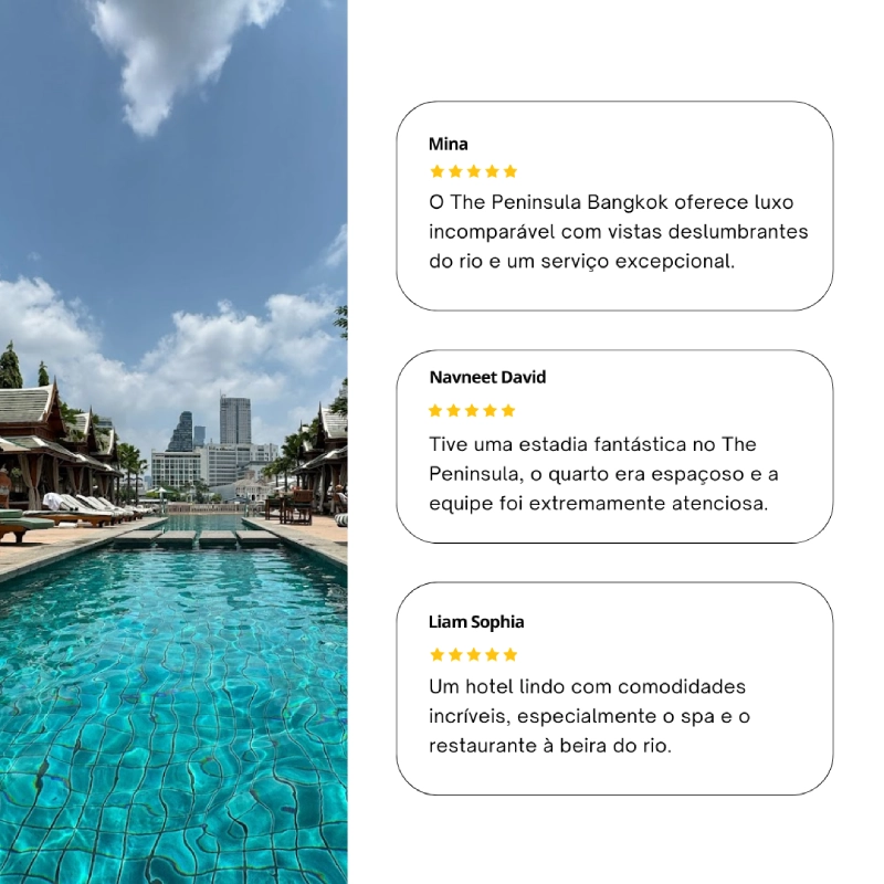 The Peninsula é elogiado por serviço e ambiente elegante