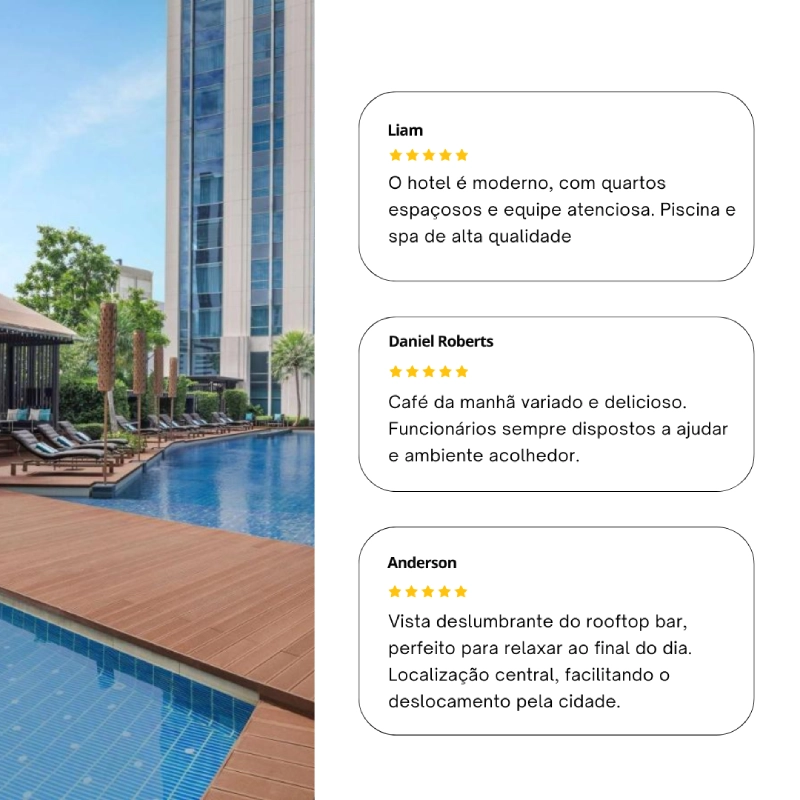 Hóspedes gostam da localização, equipe simpática e quartos