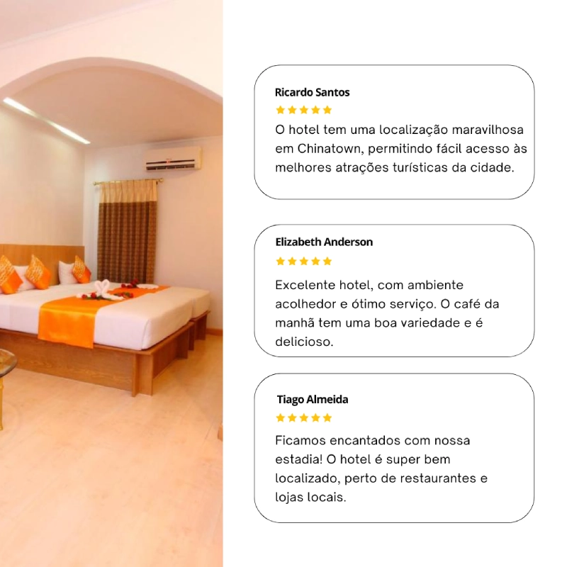 Hóspedes elogiam atendimento, quartos e localização em Chinatown