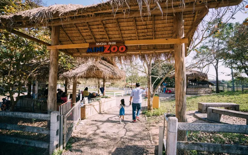 Mini zoo ideal para famílias com crianças