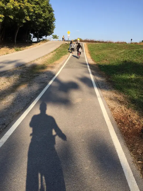 Bicicletas evitam longas caminhadas no parque