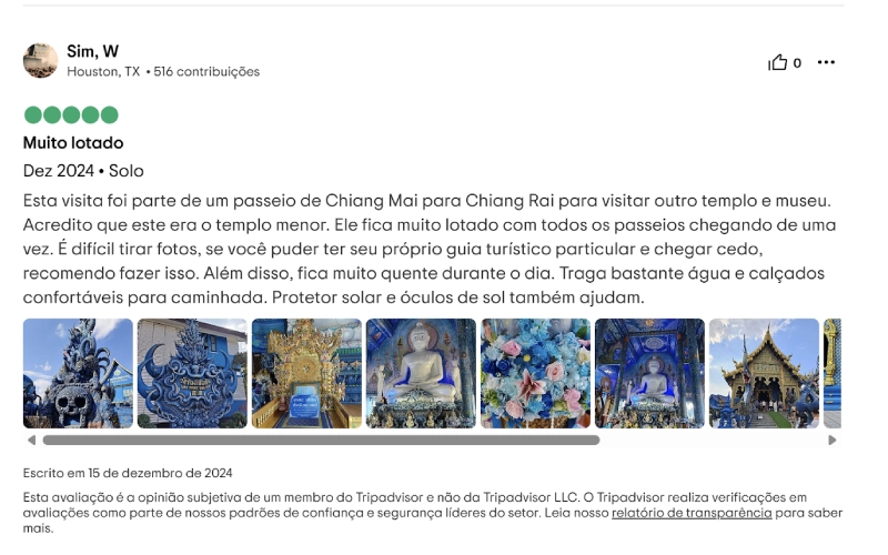 Chegue cedo ao Templo Azul para boas fotos