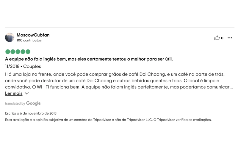 DOI CHAANG Caffè impressiona com espaço relaxante