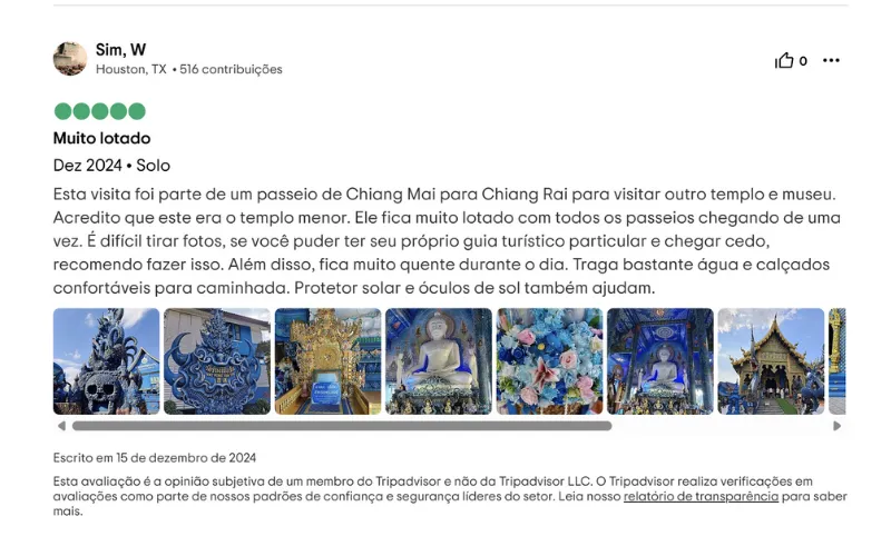 Chegue cedo ao Templo Azul para boas fotos