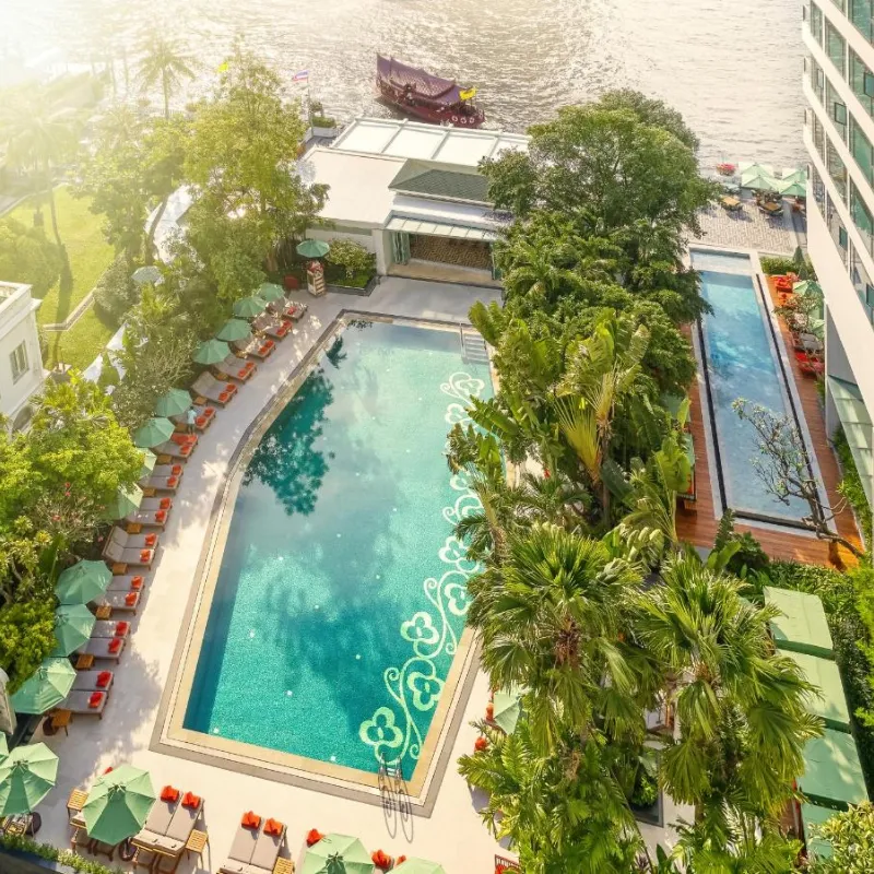 Mandarin Oriental une elegância clássica e vista do rio