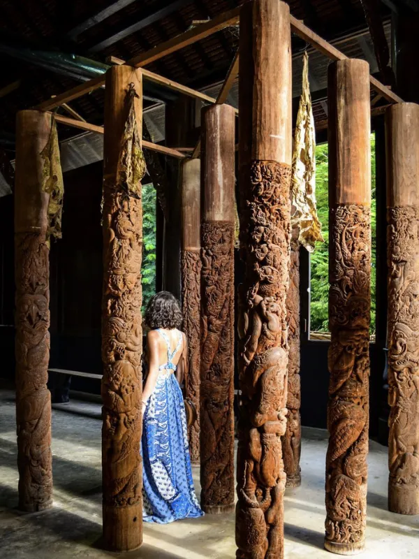 Visitantes têm experiências lindas e fotos no Jardim de Esculturas