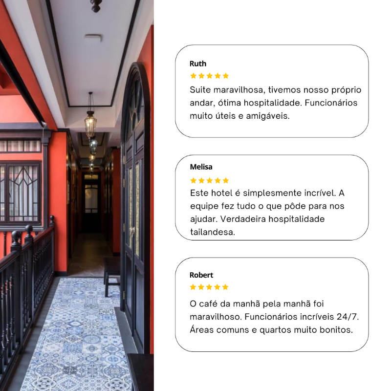 Viajantes brasileiros valorizam muito o DE Phanakron Boutique Hotel