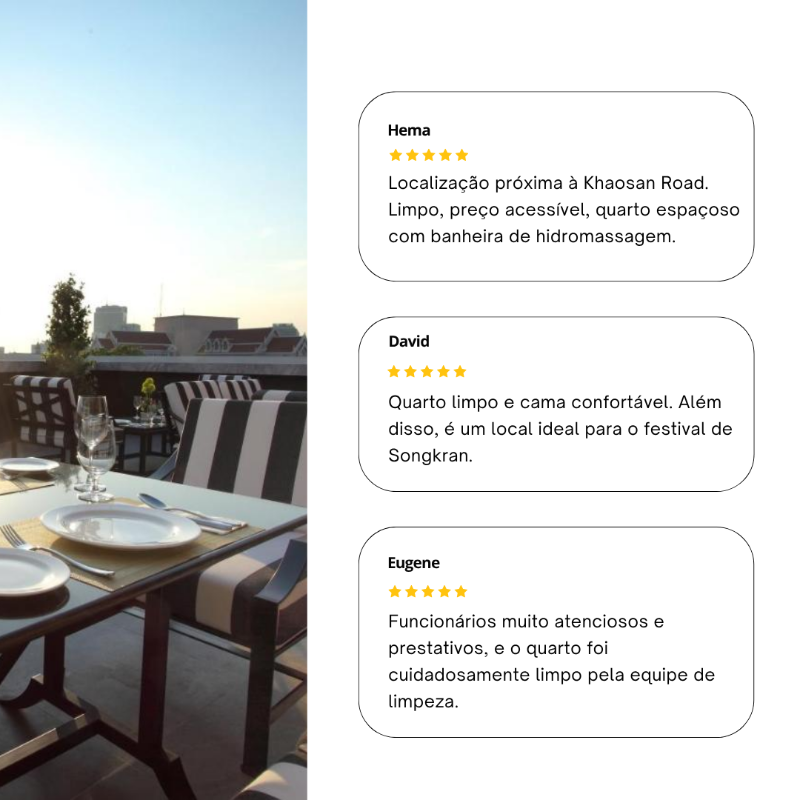 Visitantes adoram a Villa De Khaosan by Chillax pelo excelente serviço