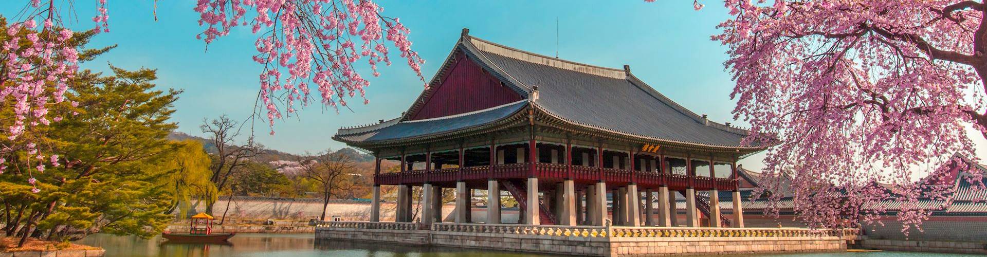 Coreia do Sul com Seul, Gyeongju e Busan.