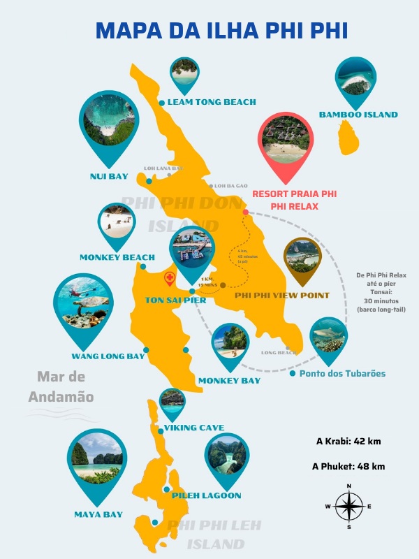 Explore as ilhas tropicais de Koh Phi Phi