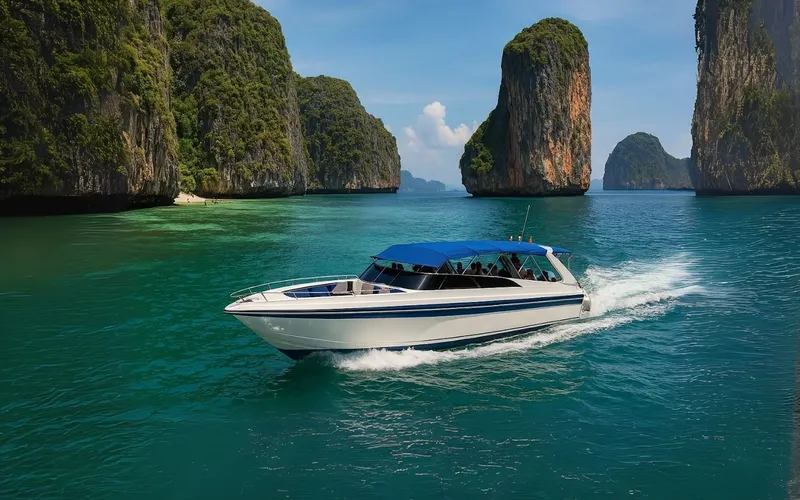 Passeios saem de Krabi Town rumo às ilhas Phi Phi