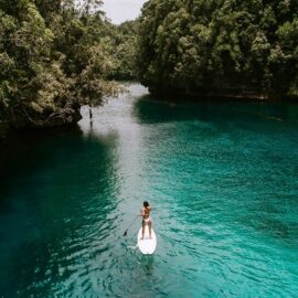 Stand up paddle na Lagoa Sugba
