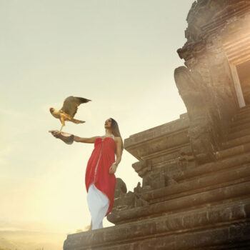 Cingapura e Indonésia com Ilha de Bali e templo de Borobudur.