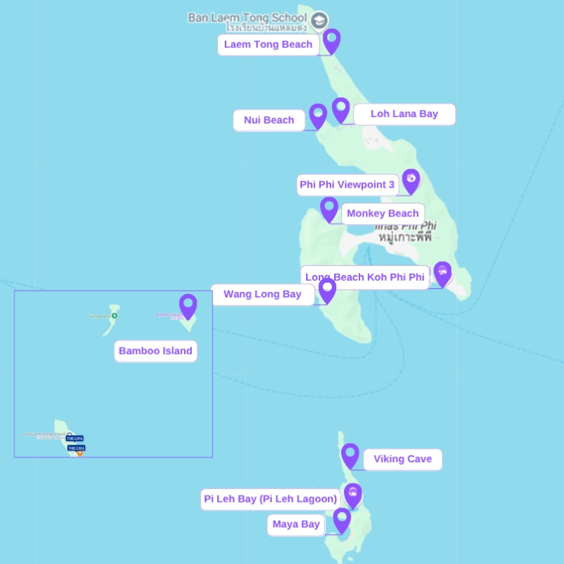 Cinco dias permitem que você aproveite toda a beleza de Phi Phi sem perder nada